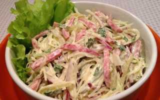 Салаты с капустой и копченой колбасой. Салат аленушка с капустой и колбасой