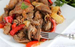 Блюда из куриной печени с овощами