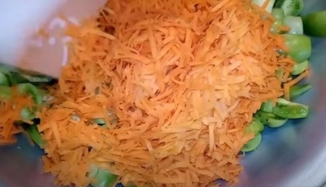 салат из зеленых помидор на зиму