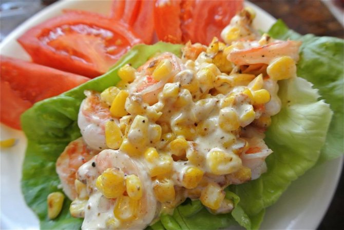 Салат с креветками рецепт классический