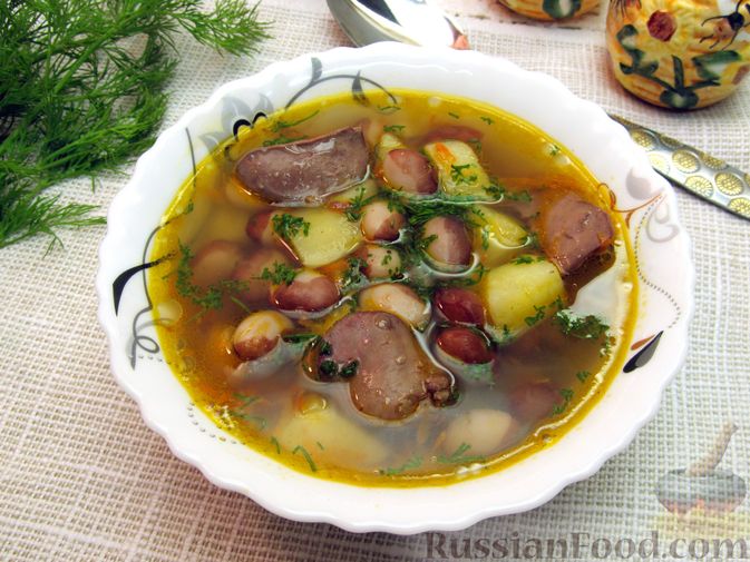 Суп с консервированной фасолью